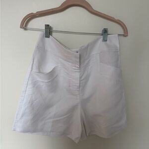 Club Monaco High Waist White Shorts